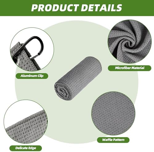Mile High Life Microfiber Golf Towel 3 Pack Waffle - Image 2