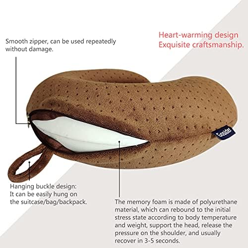 Memory Foam Travel Pillow, U Shape Neck Pillows - Image 4