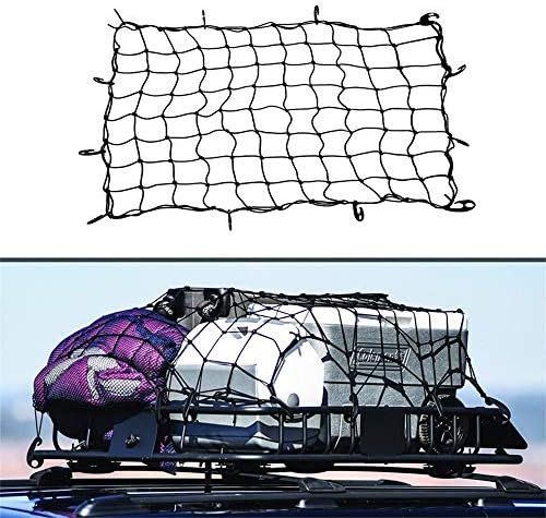 Keenso Car Roof Top Cargo Net, Elastic Mesh Luggage Organizer Cover - Image 5