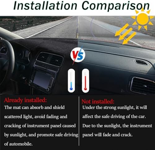 Dashboard Mat Cover for Toyota Camry 2007 2008 2009 2010 2011 Nonslip Center - Image 2