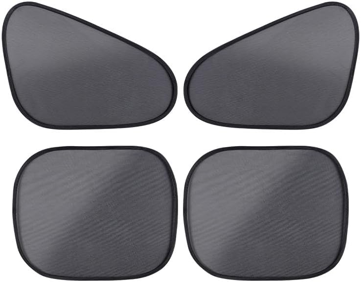 4-Pack Car Window Shades, Foldable Static Cling Car Shades by Unknown
