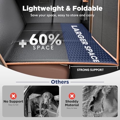 FURTIME XL Back Seat Extender for Dogs, Hard Bottom Seat Cover for Truck - Image 6