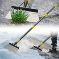 Garden Flat Shovel Floor Scraper, Wider Blade, 60” Adjustable Long Handle by EUIJOIP