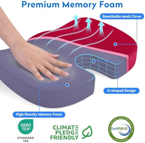 CushZone XL Memory Foam Seat Cushion - Image 2
