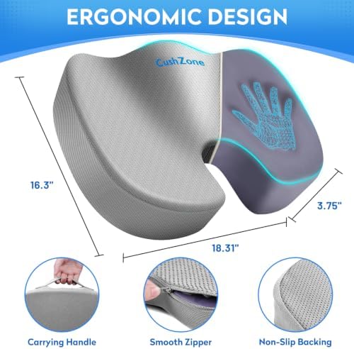 CushZone Memory Foam Seat Cushion - Image 2