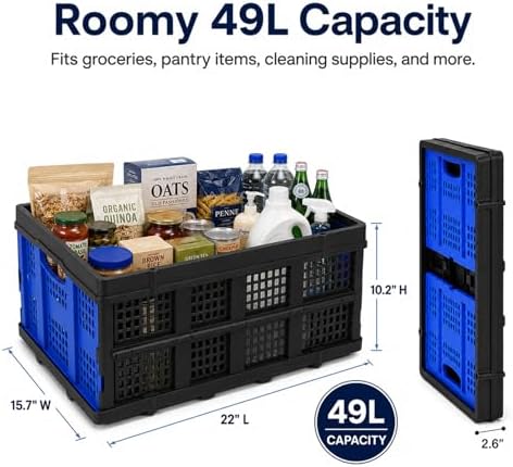 49L Collapsible Storage Crates, 2 Pack - Image 4