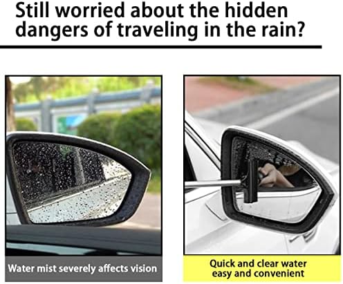 8sanlione 38.6 Inch Telescopic Side Mirror Glass Squeegee - Image 3