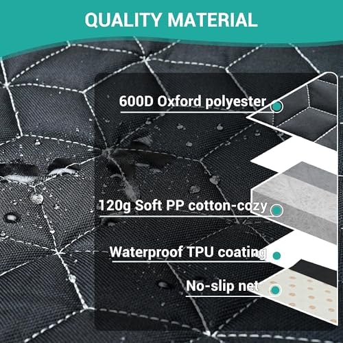 Dog Car Seat Covers for Ford f150/Ram1500/Nissan Frontier/Toyota Tacoma/GMC - Image 7