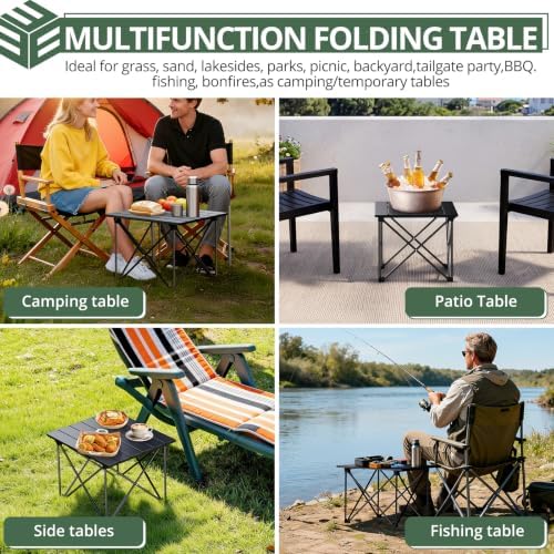 EYPINS Ultralight Camping Table Aluminum, 2 Lbs Small Folding Backpack Table - Image 6