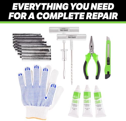 Slime 20503 Flat Tire Repair Reamer Plugger Kit, Heavy Duty, Complete 40 Piece - Image 2