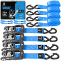Ratchet Straps 4 Pack, 208LBS Break Strength by Unknown