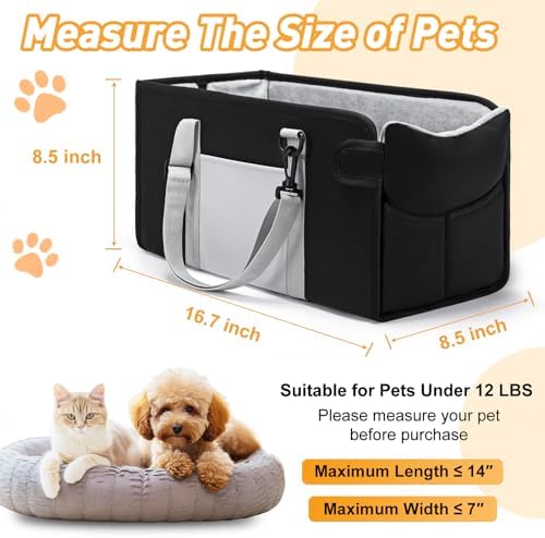 Portable Dog Car Seat for Small Dogs, Puppy Car Seat - Image 2