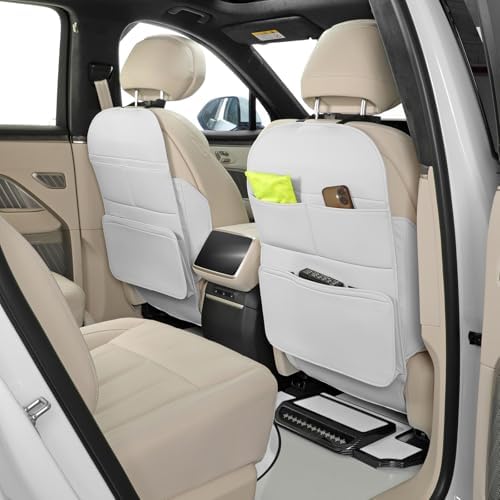 TAIKOO Seat Back Protector, Shields Seat Backs From Kicks and Adds Storage - Image 3