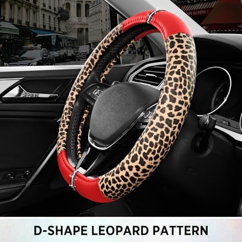 Road Comforts Leopard Steering Wheel Cover - Image 6