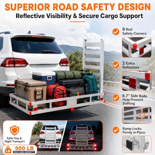 500 lb Trailer Hitch Cargo Carrier - Image 5