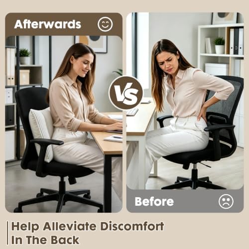 Corduroy Split Lumbar Support Pillow, 24×12×4 Inches Ergonomic 3 Section Back - Image 4