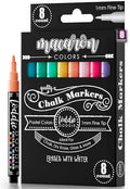 Loddie Doddie Liquid Chalk Markers, Fine Tip, Pastel Chalk Markers, 8 Pack by LoddieDoddie