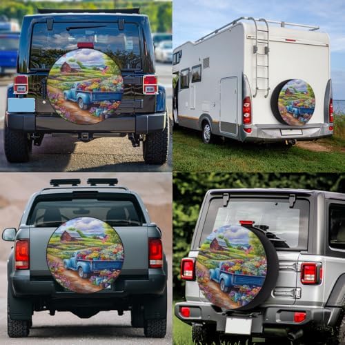 Garden Spare Tire Cover 17in Spare Wheel Covers Tire Storage Cover - Image 6
