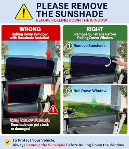 XCBYT Tesla Window Shade for Model Y/Juniper 2020-2026, 4 Pack - Image 2