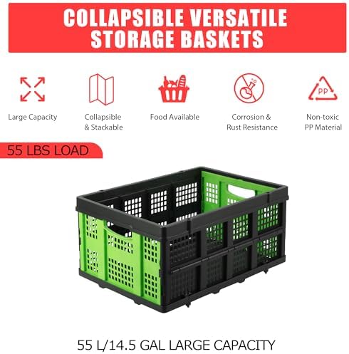 GlowSol Large Collapsible Storage Baskets, 15.7×22×10 Inches Extra-Thick - Image 6
