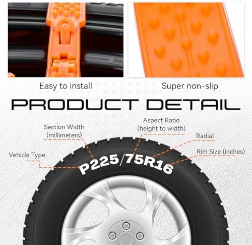 BBTO 20 Pcs TPU Snow Tire Chains Emergency Anti Skid Straps - Image 3