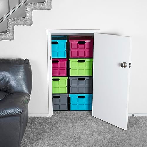 Glad Collapsible Storage Bin - 48L Foldable Plastic Box - Image 6