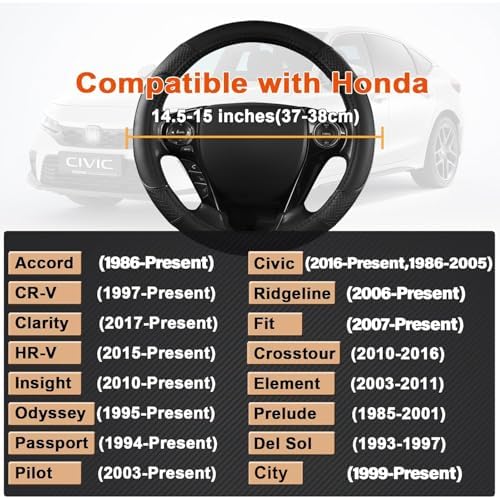 GIANT PANDA Microfiber Leather Steering Wheel Cover - Image 3