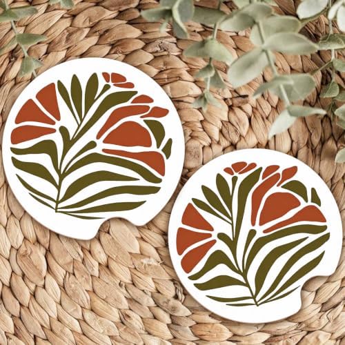 Ceramic Car Coasters – Absorbent Car Cup Holder Coaster Set - Image 7