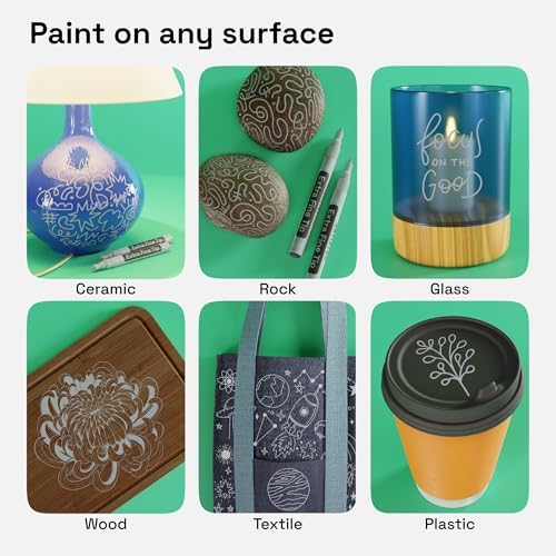ARTISTRO 2 Gray Acrylic Paint Markers - Image 2