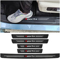 5PCS Car Door Sill Protector, Carbon Fiber Sport Threshold/Rear Bumper Guard by Turcee