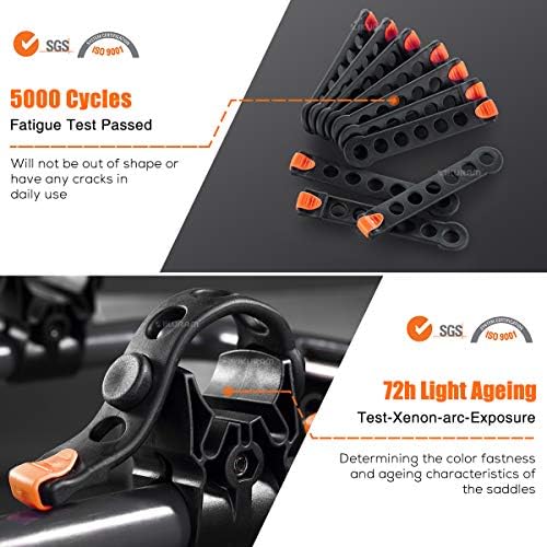 IKURAM R 3 Bike Hitch Mount Foldable Bicycle Carrier, Fits 2" Receiver - Image 5