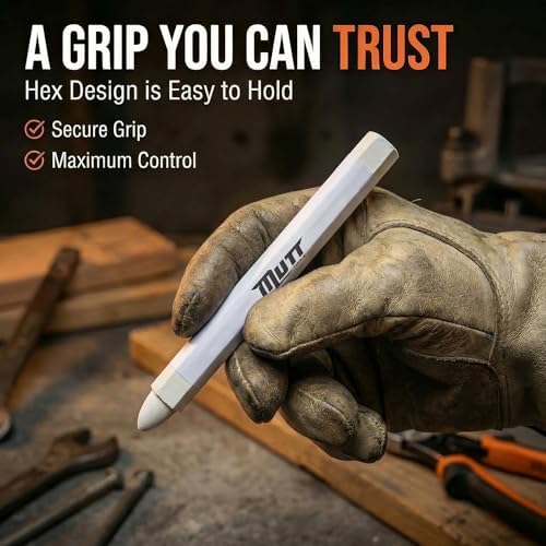 Mutt Tools White Lumber Crayons 12 Pack - Image 7