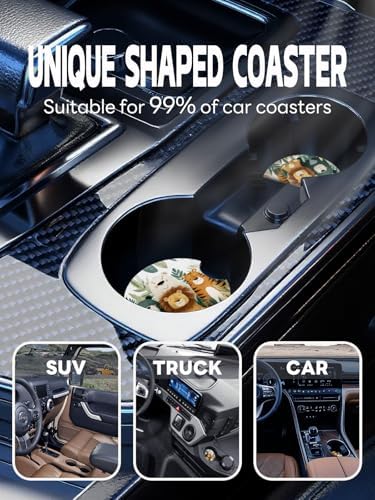 WOCOCN Car Coasters, Cup Holder Coasters - Image 6