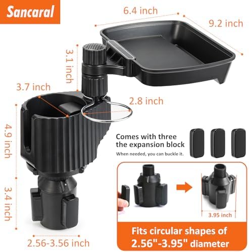 Car Large Cup Holder Expander, 3-in-1 Cupholder Extender - Image 6