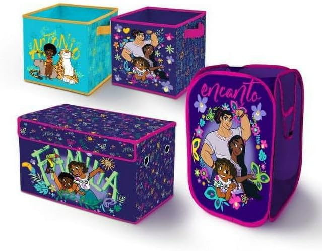 Idea Nuova Disney Encanto 4 Piece Kids Room Collapsible Storage Set by IdeaNuovaCharacterShop