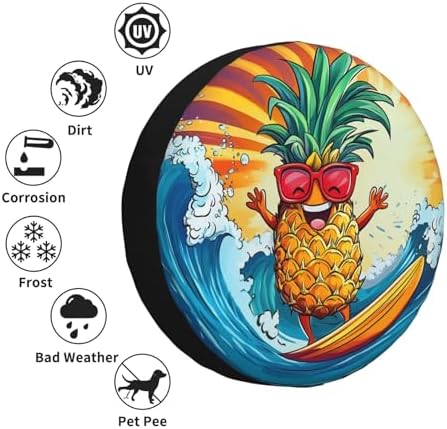 Spare Tire Cover for RV Camper, Funny Pineapple Tire Cover Protectors, - Image 5