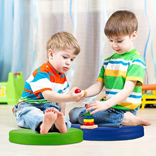 Juexica 8 Pcs Floor Cushions Kids, Classic Color, 13.8 x 13.8 x 2 Inch - Image 6