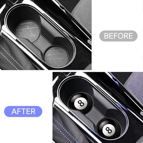 Car Cup Holder Coasters, 2 Pack 2.75" Silicone Cup Holder Insert, Universal - Image 5
