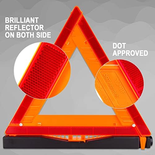 CARTMAN 3PK DOT Approved Foldable Road Safety Warning Triangles - Image 3