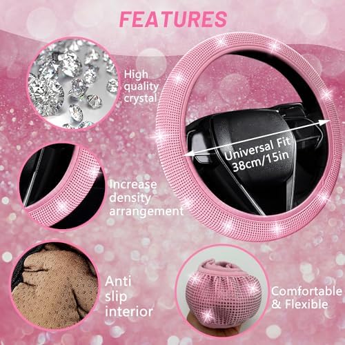 NBTEPEM 27-Piece Bling Car Accessories Set - Image 3