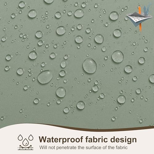 Outdoor Curtains for Patio Waterproof Rod Pocket 6 Pcs 54x84 Sage Green - Image 6