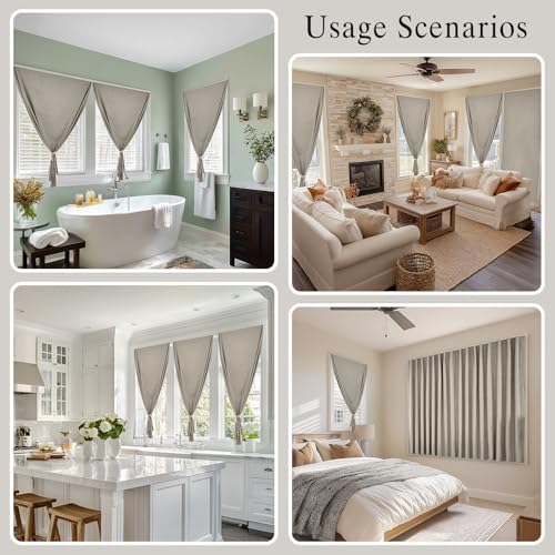 100% Self Adhesive Blackout Curtains- Stick on Curtains Shades Window Blinds - Image 6