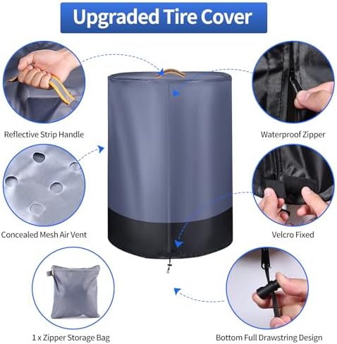 Tire Covers, Durable 420D Oxford - Image 5
