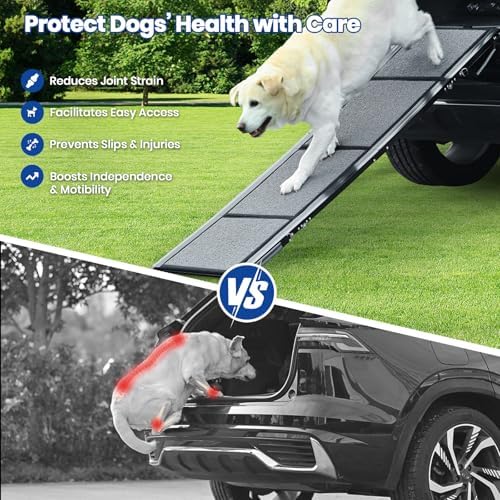Dog Ramp for Car, Pawlify 71" x 17.3" Dog Ramps for Large Dogs - Image 2