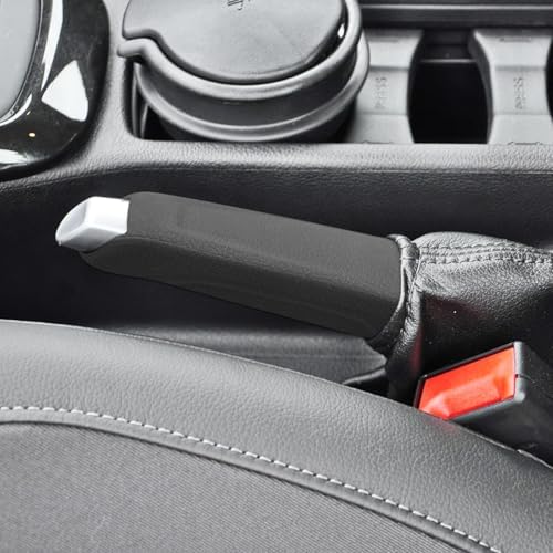 Black Emergency Brake Handle Cover Compatible - Image 2