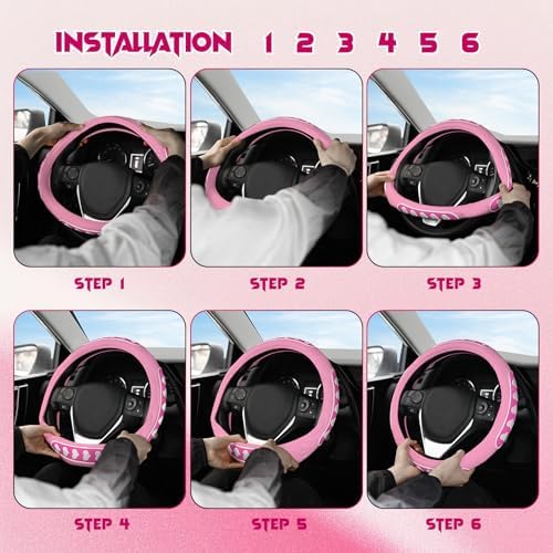 Ventilated Heart-Shaped Steering Wheel Cover - Image 7
