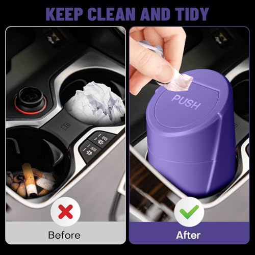 Car Trash Can Bin with Lid - Image 2