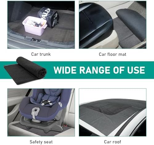 Pack-1 Car Trunk Anti-Slip Mat, 3.93 Ft x 3.28 Ft Multi-Function Flexible - Image 7