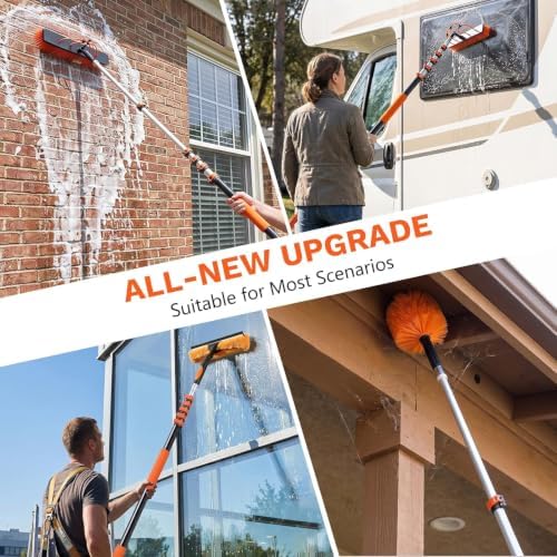 Solar Panel Cleaning Kit with 5-20ft Telescoping Pole, Water Fed Pole Window - Image 6