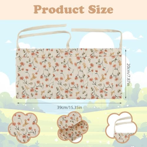 Flintronic Baby Crib Organiser, Baby Bed Storage Hanging Bag, Crib Organizer - Image 2
